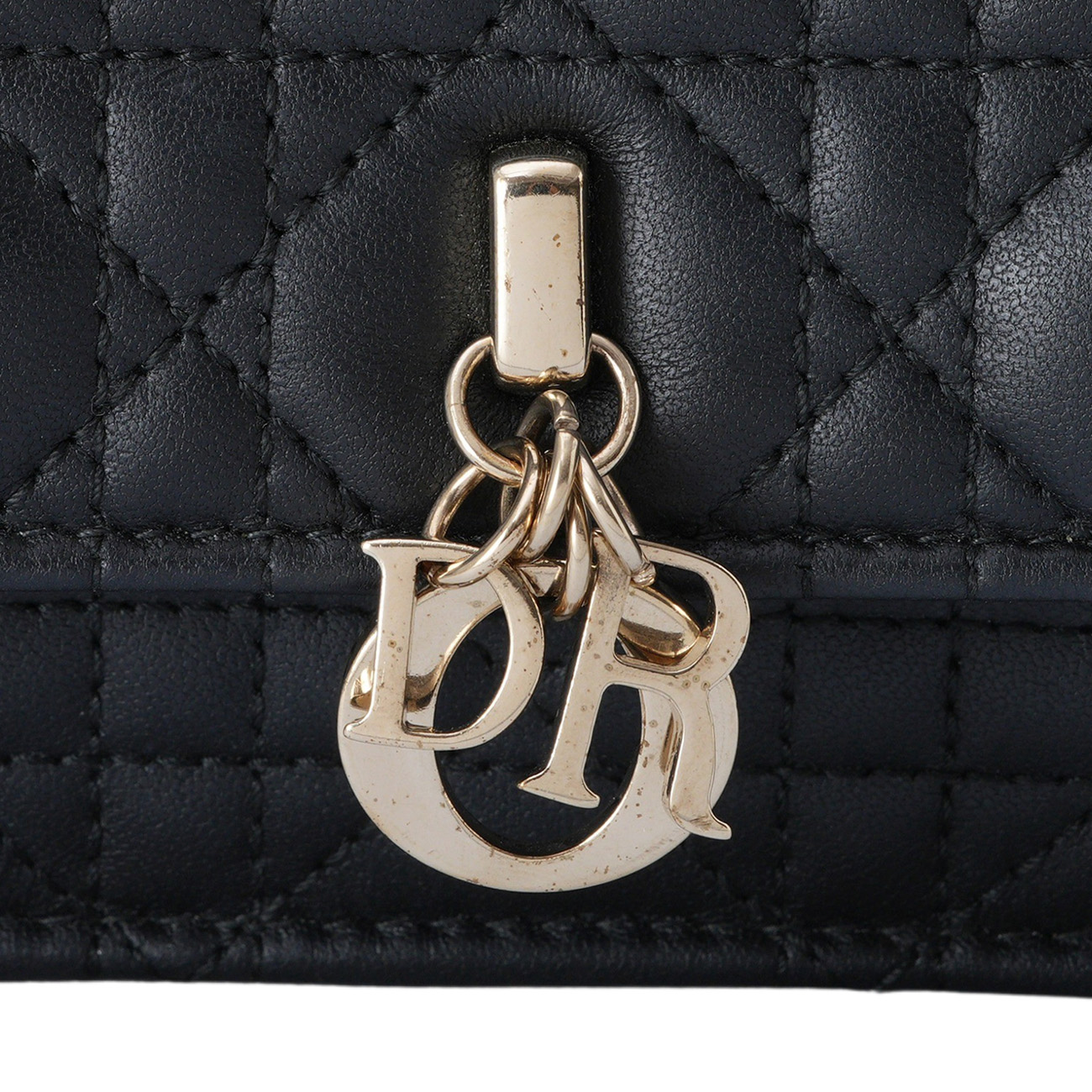 CHRISTIAN DIOR(USED)디올 마이디올 미니 탑핸들 체인 숄더백 블랙